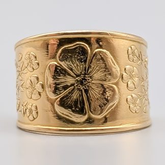 Mormorsring i Guld 18K 6.27g 18.5mm