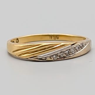 Diamantring i Flerfärgat Guld 18K 2.16g 17.75mm