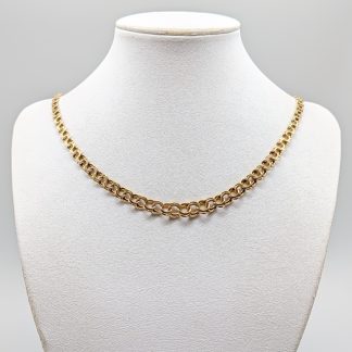 46.5cm Doserad Bismarcklänk i Guld 18K 19.19g