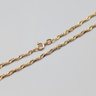 52cm Balestra Singaporelänk i Guld 18K 4.96g