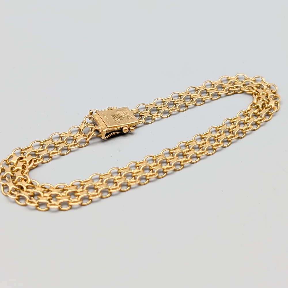 20cm X-Länk i Guld 18K 9.77g - Bild 2