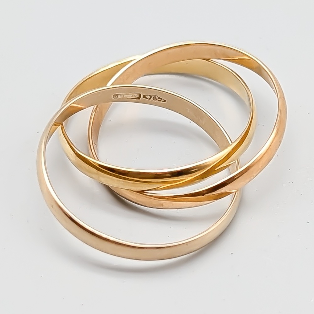 Ring i Flerfärgat Guld 18K 4.27g 17.75mm