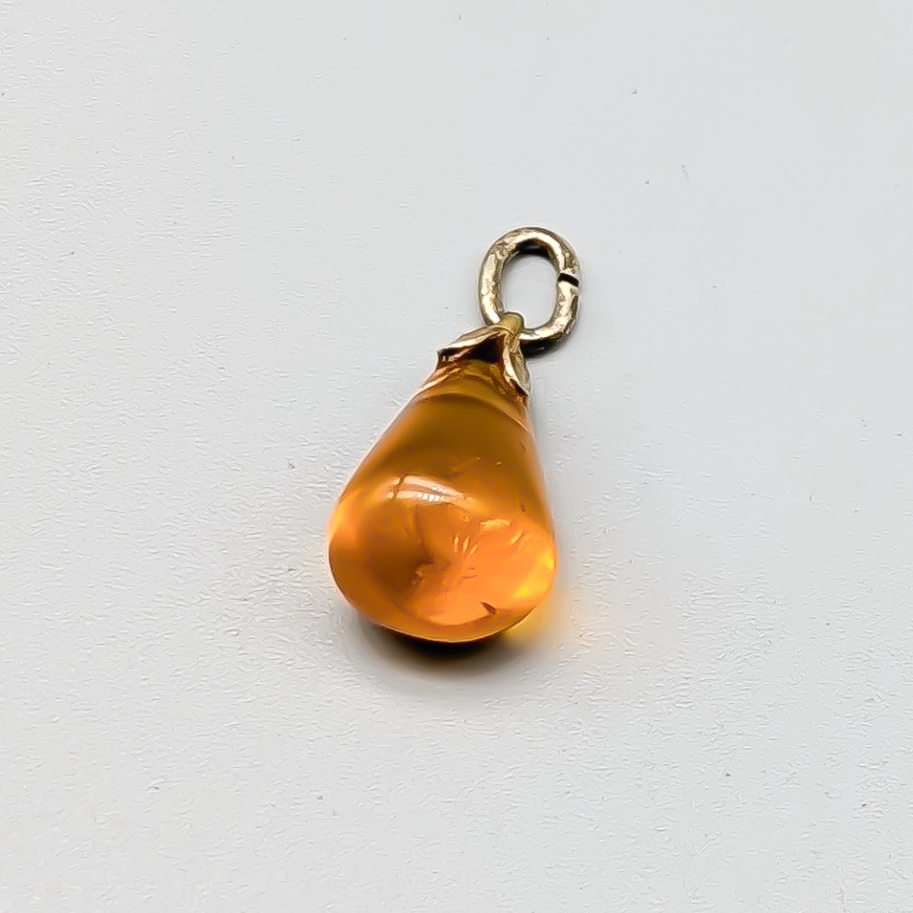 Hänge i Silver med Bärnsten S830 0.74g 17mm