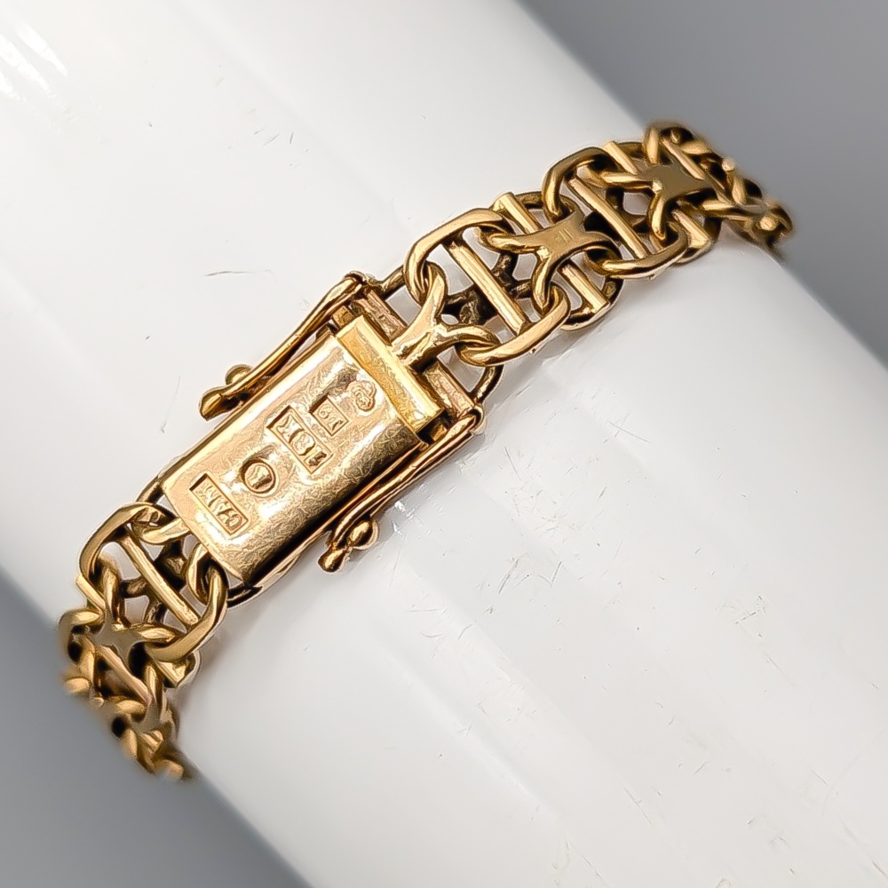19.5cm X-Länk med Stav i Guld 18K 13.88g - Bild 2