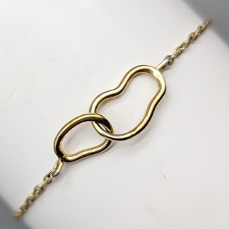 18.5cm Ankarlänk i Förgyllt Silver S925 1.25g