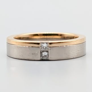 Diamantring i Flerfärgat Guld 18K 7.65g 16.25mm