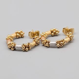 Creoler i Flerfärgat Guld 18K 3.92g 16mm