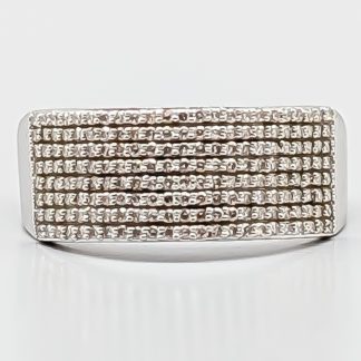 Diamantring i Vitguld 18K 3.98g 19.5mm
