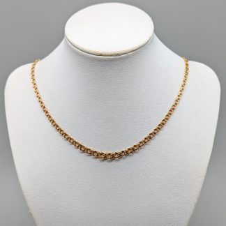 45cm Doserad Bismarcklänk i Guld 18K 10.19g