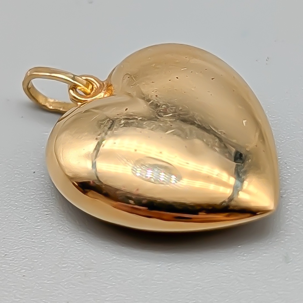 Boliden Hänge i Guld Hjärta 18K 1.06g 19mm - Bild 2