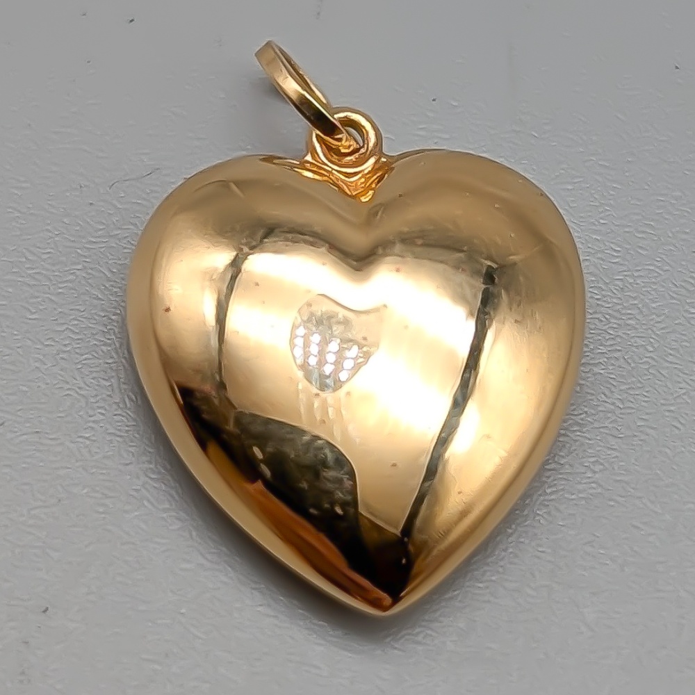 Boliden Hänge i Guld Hjärta 18K 1.06g 19mm - Bild 3
