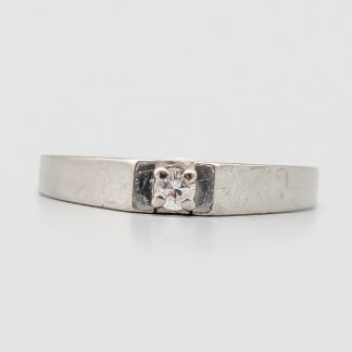 Diamantring i Vitguld 18K 2.63g 16mm