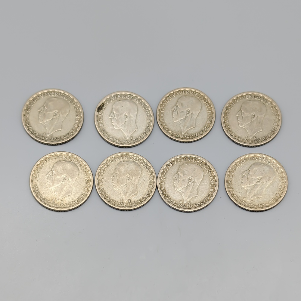 8 st 1 kr Sverige 1942-1950 S400 55.6g 25mm - Bild 2