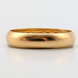 Slät ring i Guld 18K 3.76g 18mm