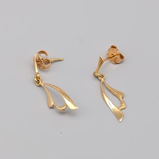 Örhängen i Guld 18K 1.05g 25mm