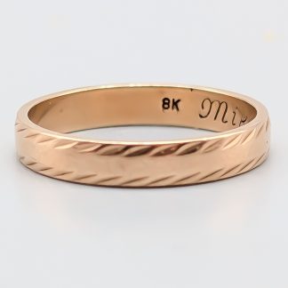 Mönstrad ring i Guld 8K 1.63g 15.5mm