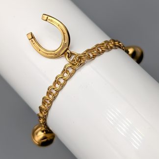 19cm Bismarcklänk i Guld med Berlocker 18K 11.83g