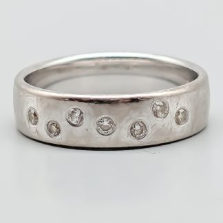 Diamantring i Vitguld 18K 9.88g 20.5mm