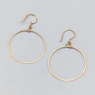 Örhängen i Guld 14K 1.54g 45mm