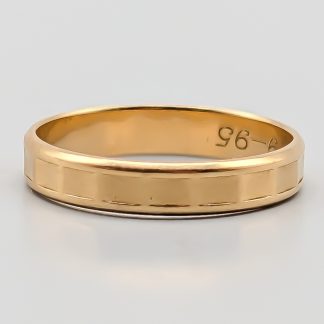 Schalins Mönstrad ring i Guld 18K 2.7g 17.5mm