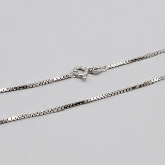 38.5cm Balestra Venezialänk i Vitguld 18K 4.57g