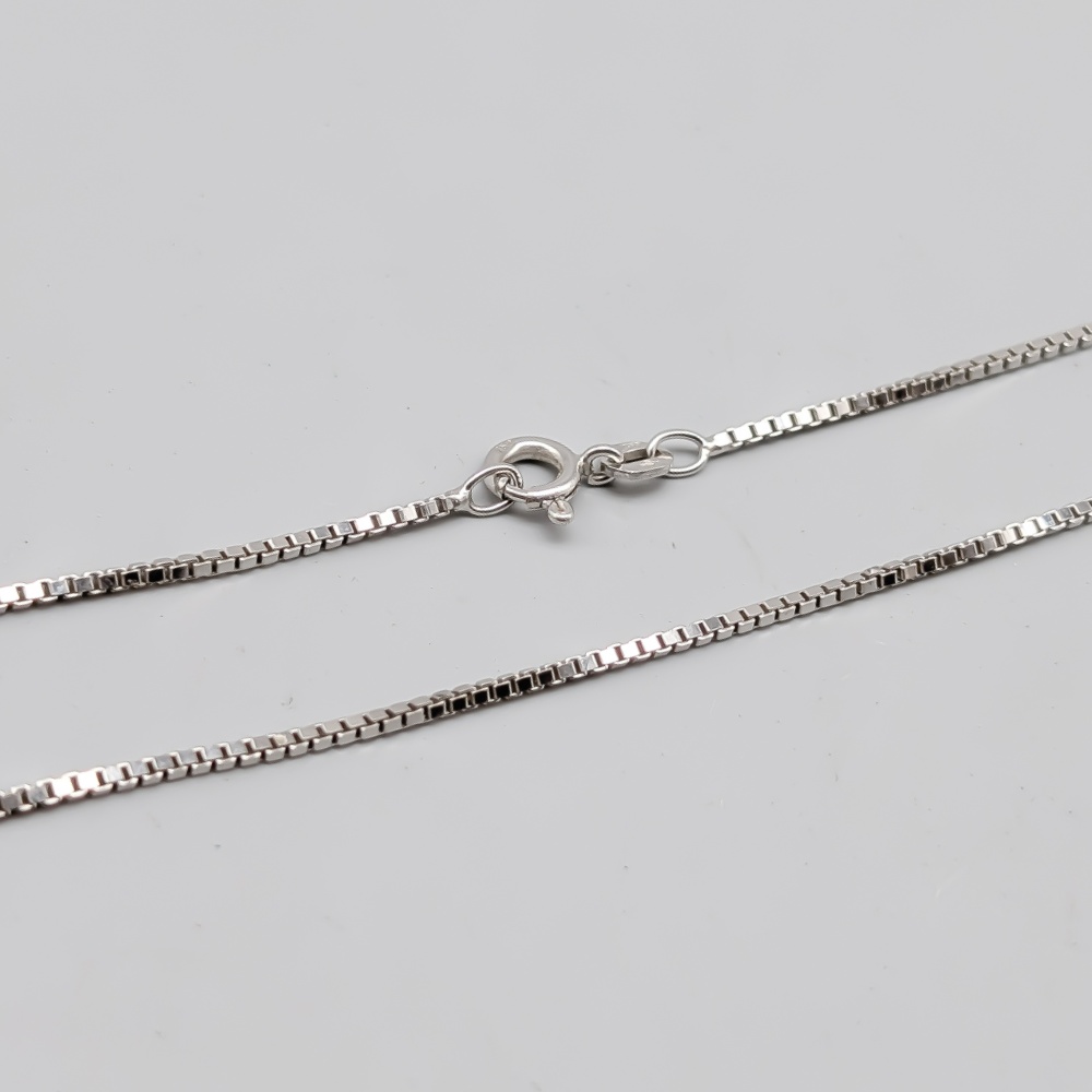 38.5cm Balestra Venezialänk i Vitguld 18K 4.57g