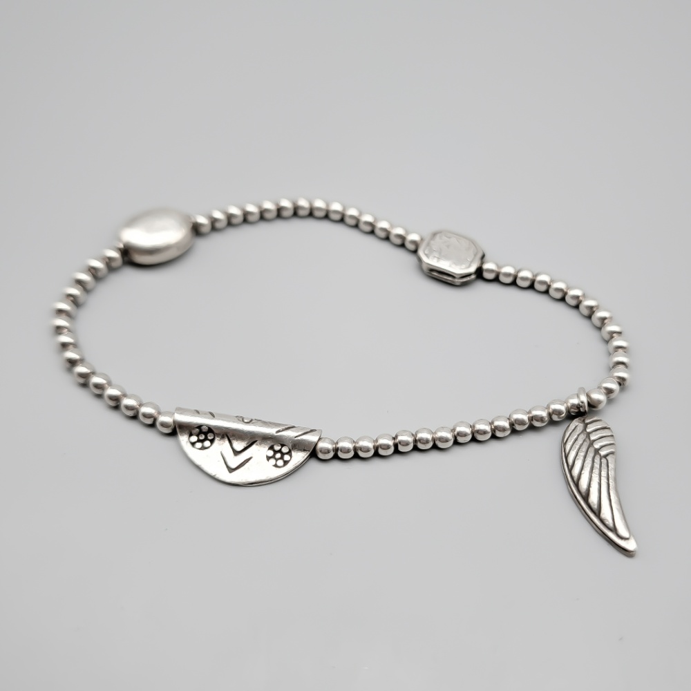 20cm Armband i Silver med Berlocker S925 8.75g - Bild 2