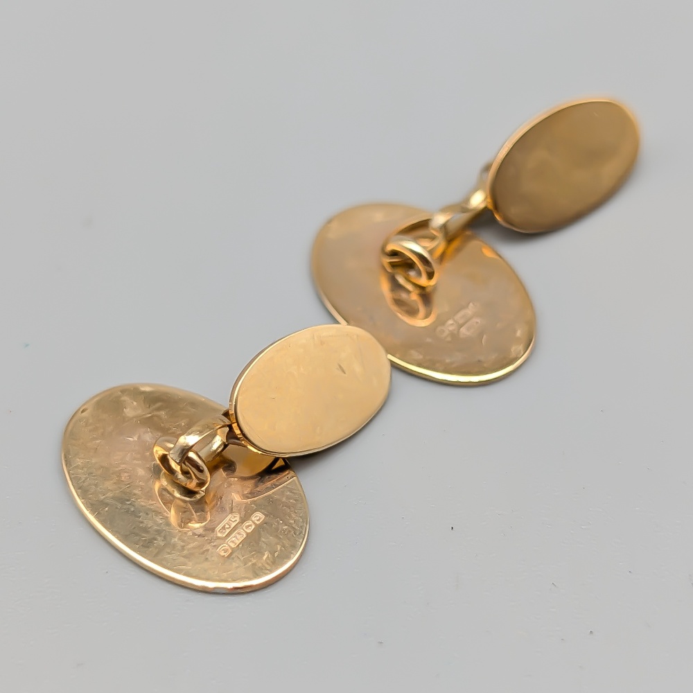 Manschettknappar i Guld 9K 3.57g 18mm - Bild 3