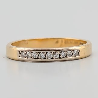 Diamantring i Flerfärgat Guld 18K 2.88g 18.25mm