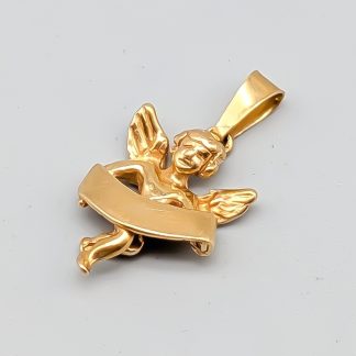 Hänge i Guld Ängel 18K 2.71g 19mm