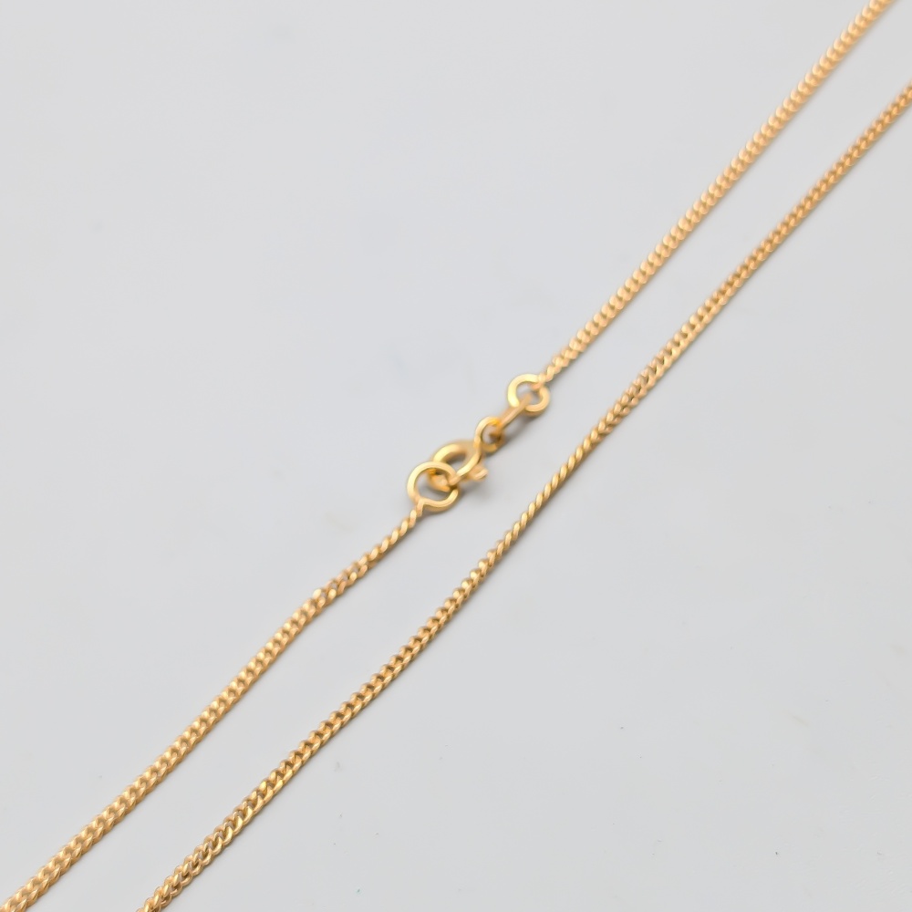 44cm Pansarlänk i Guld 18K 3.44g