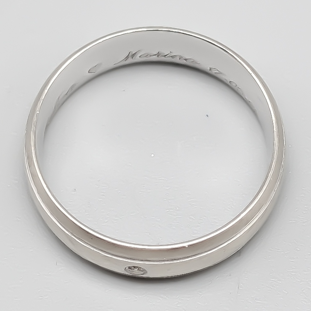 Mönstrad ring i Vitguld med Diamant 18K 4.34g 16.25mm - Bild 2