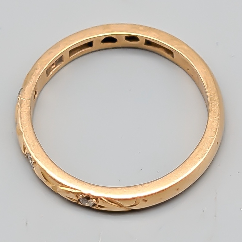 Diamantring i Guld 18K 3.3g 17mm - Bild 2