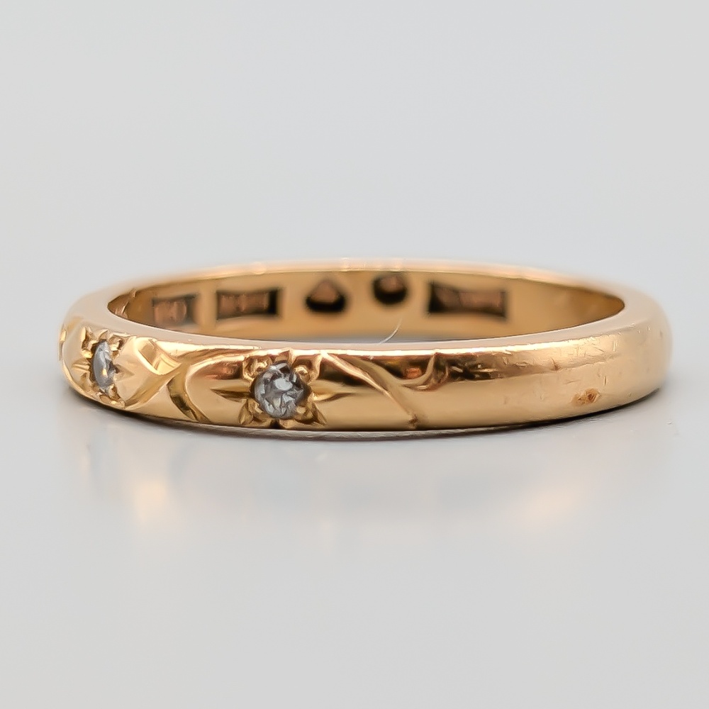 Diamantring i Guld 18K 3.3g 17mm - Bild 3