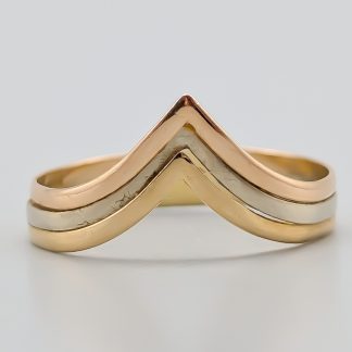 Ring i Flerfärgat Guld 18K 1.55g 18.5mm