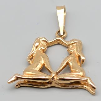 Hänge i Guld Stjärntecken Tvillingarna 18K 2.28g 15mm