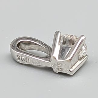 Diamanthänge i vitguld 18K 0.37g 8mm