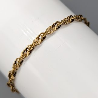 Singaporelänk i Guld 18K 3.08g 18.5cm