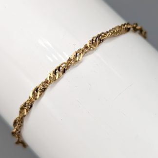 Singaporelänk i Guld 18K 2.49g 29cm