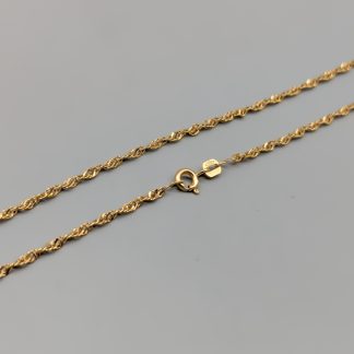 45.5cm Singaporelänk i Guld 18K 3.69g