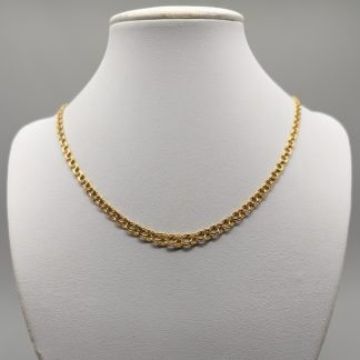 44cm Doserad Bismarcklänk i Guld 18K 11.55g