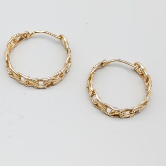 Örhängen i Guld 18K 3.03g 17mm
