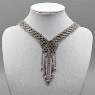 42cm Collier i Vitguld 18K 41.3g
