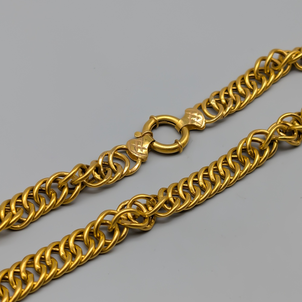 49cm Halsband i Guld 21K 35.04g - Bild 2