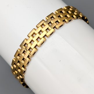20cm Staketlänk i Guld 18K 22.07g