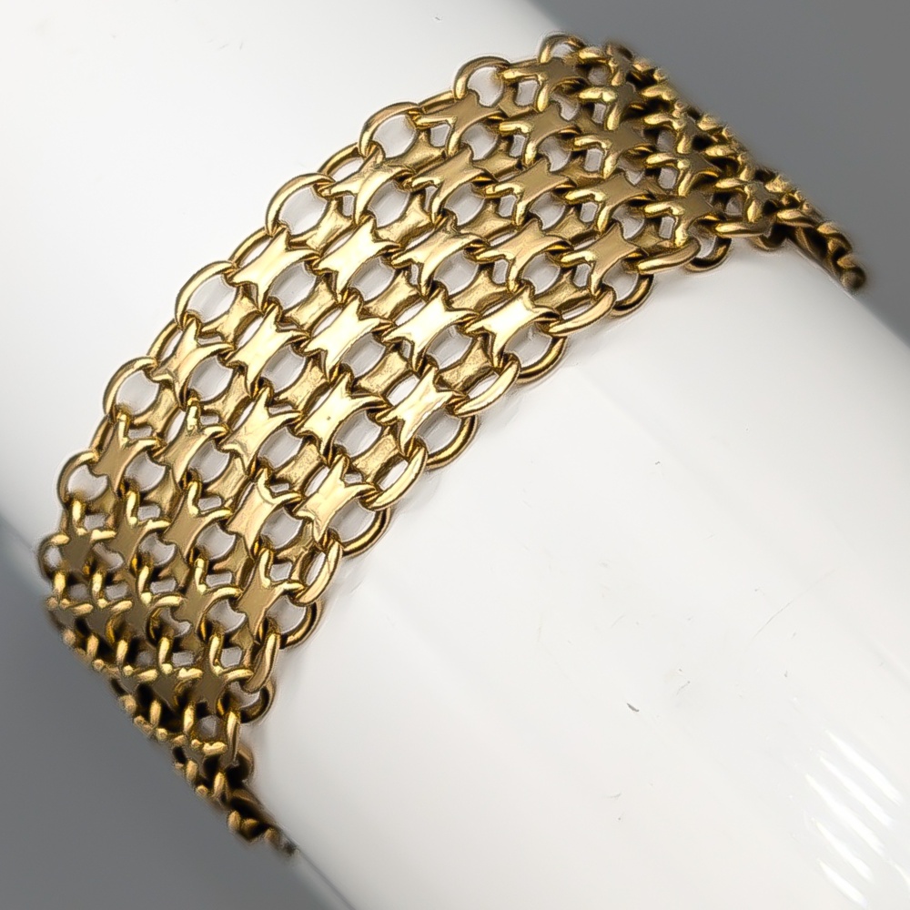 19.5cm X-Länk i Guld 18K 26.39g