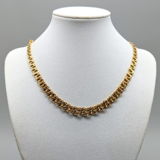 42.5cm Doserad Bismarcklänk i Guld 18K 30.93g
