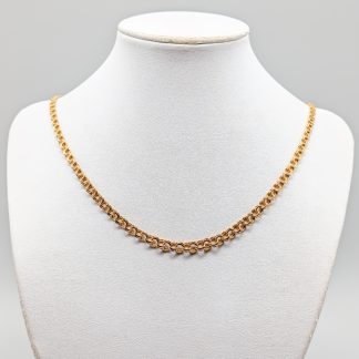 45cm Doserad Bismarcklänk i Guld 18K 11.42g