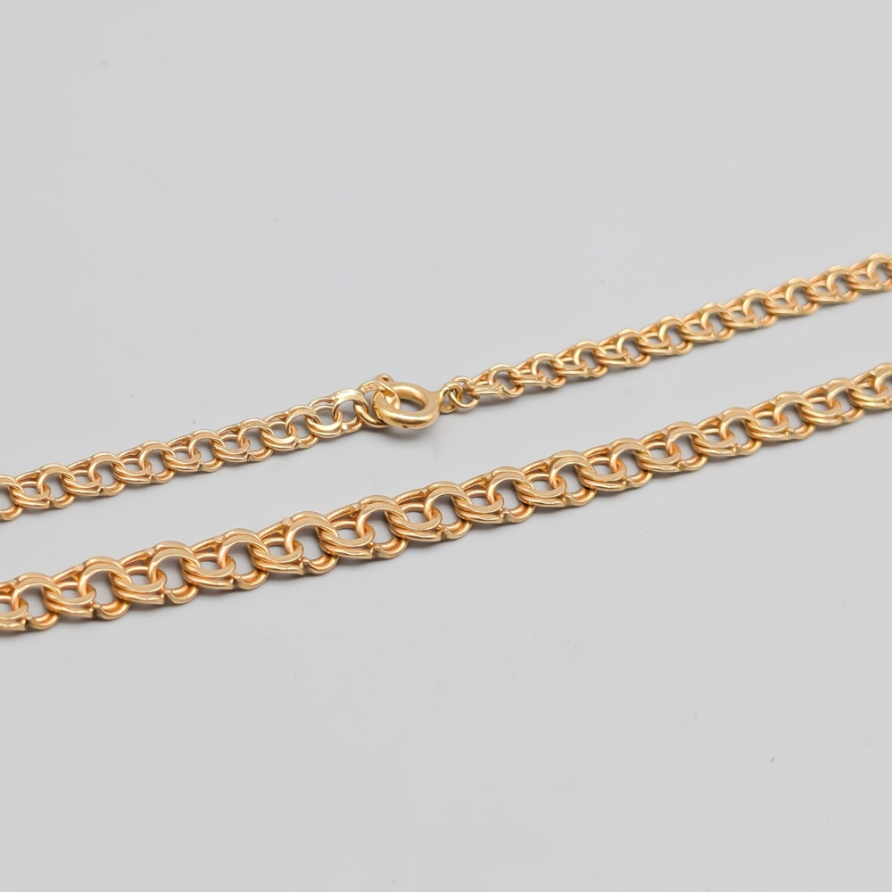 45cm Doserad Bismarcklänk i Guld 18K 11.42g - Bild 2