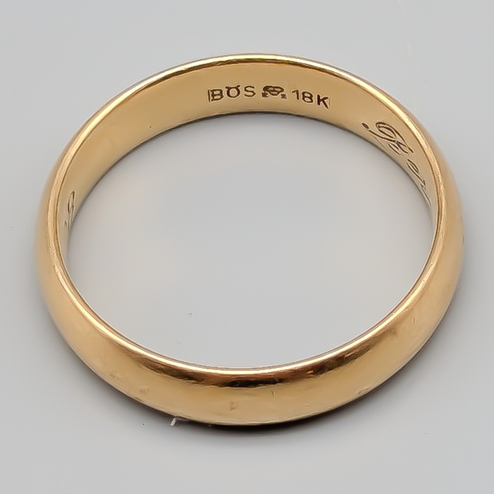 Slät ring i Guld 18K 6.74g 19.75mm - Bild 2